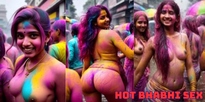 भाभी की चूची और चुत लंड से रंग लगाया - Hot Bhabhi Sex